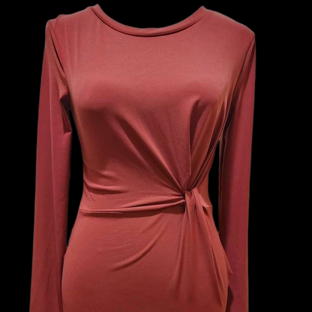 Forever 21 Burtnt Orange Bodycon Dress, Size Small